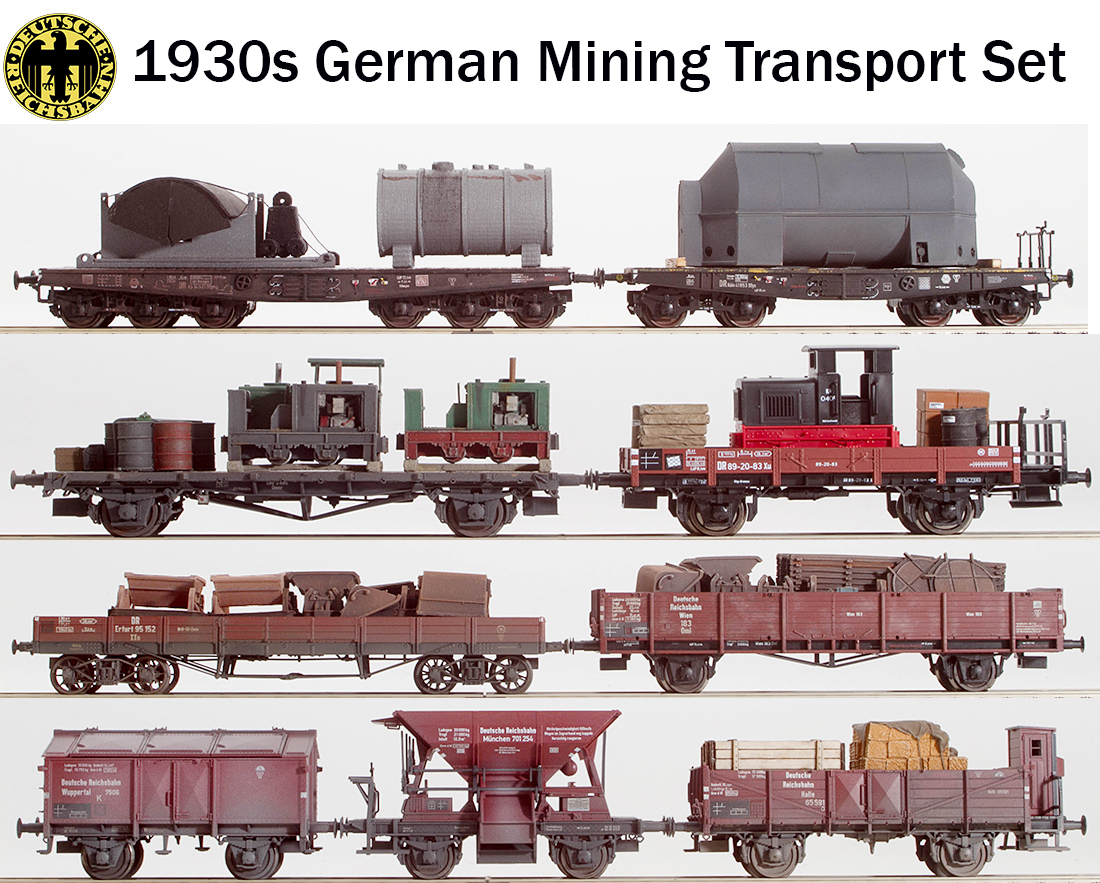 REI Models 0035 - 1930s German Era II DRG Mining Transport Set